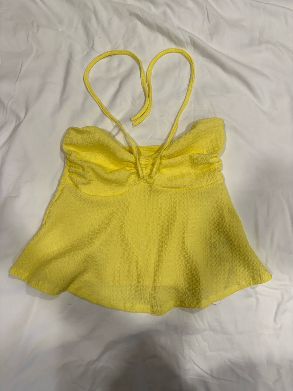 Yellow Flare Tube Top - Picture 2 of 4